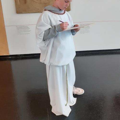 Bub als alter Römer verkleidet
