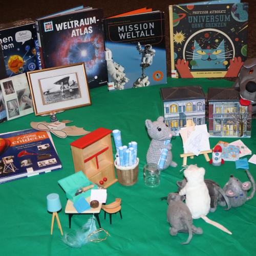 Bücher und Spielzeug