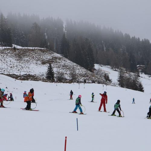Kinder auf Schiern