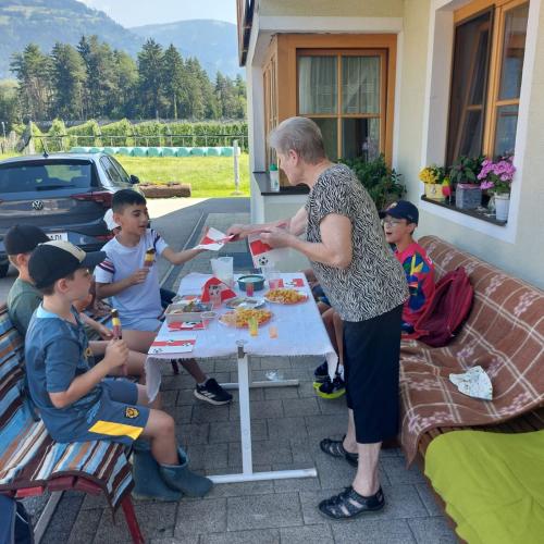 Besuch am Bauernhof